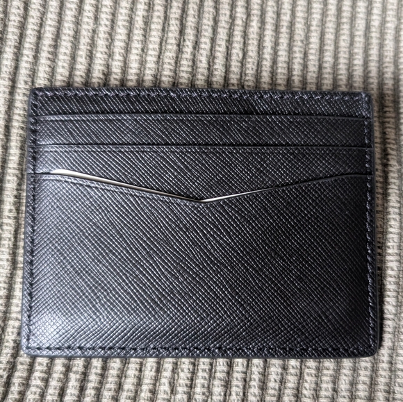 Kate Spade Staci saffiano small card wallet in black - Picture 4 of 7